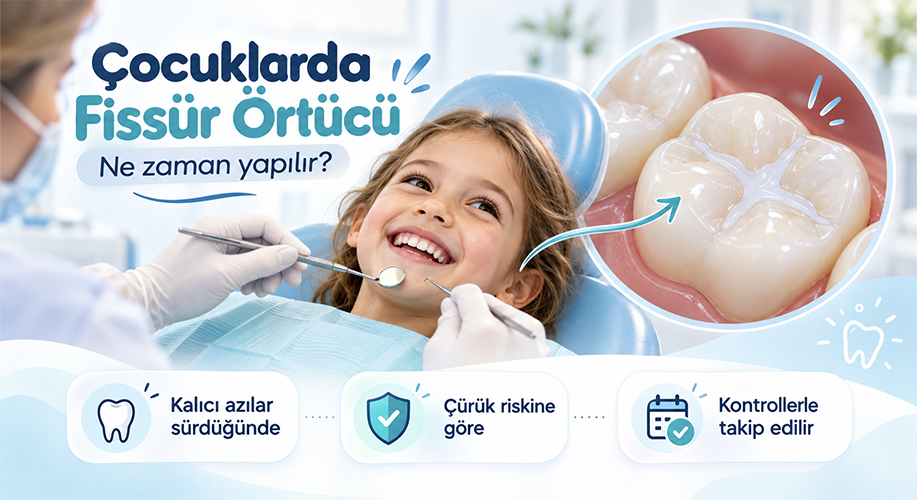Çocuklarda Fissür Örtücü Ne Zaman Yapılır?